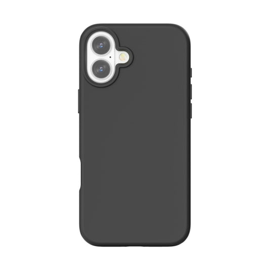 For iPhone 16 Rubber Oil Surface Solid Color Phone Case(Black) by buy2fix