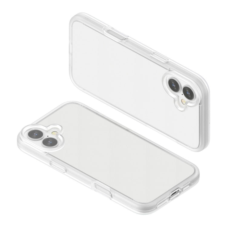 For iPhone 16 Rubber Oil Surface Solid Color Phone Case(White) by buy2fix
