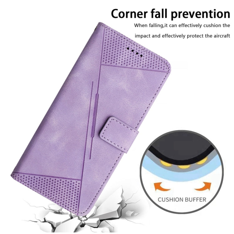 For Xiaomi Redmi Note 12 Pro 4G Global Dream Triangle Leather Phone Case with Lanyard(Purple) by buy2fix