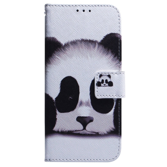 For OnePlus 13 Coloured Drawing Flip Leather Phone Case(Panda) by buy2fix