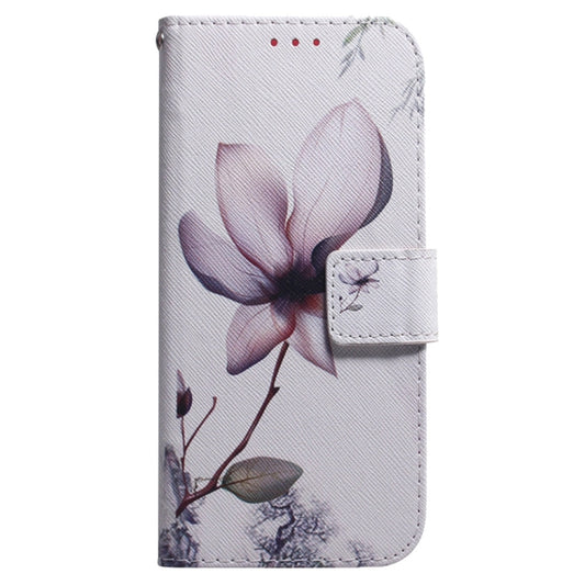 For OnePlus 13 Coloured Drawing Flip Leather Phone Case(Magnolia) by buy2fix