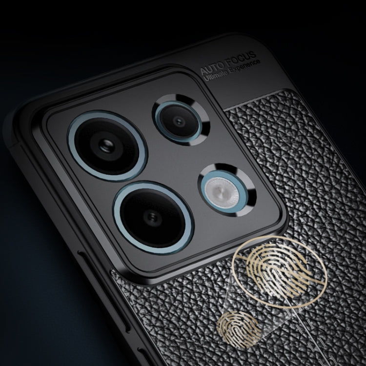 For Xiaomi Redmi Note 13 Pro Litchi Texture Shockproof TPU Phone Case(Blue) by buy2fix