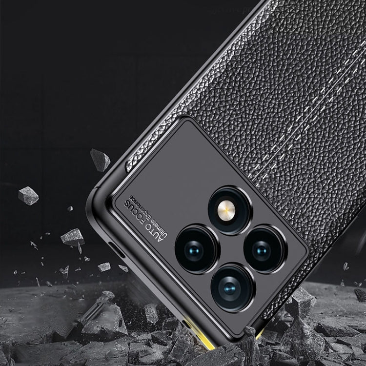 For Xiaomi Redmi K70E Litchi Texture Shockproof TPU Phone Case(Black) by buy2fix