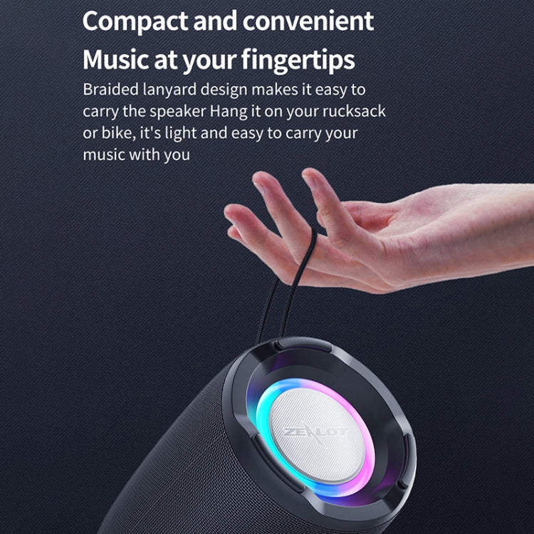 Zealot S61 IPX6 Waterproof Portable Wireless Bluetooth Speaker(Black) - Desktop Speaker by ZEALOT | Online Shopping UK | buy2fix