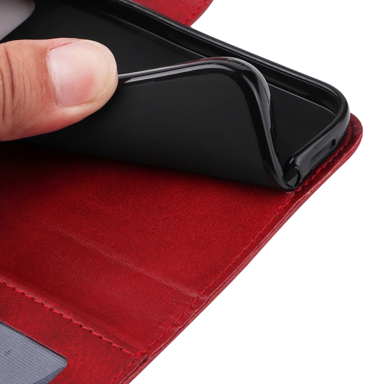 For OnePlus 12 Classic Calf Texture Flip Leather Phone Case(Red) by buy2fix