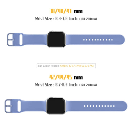 For Apple Watch SE 2023 44mm Pin Buckle Silicone Watch Band(Cyan Blue) by buy2fix