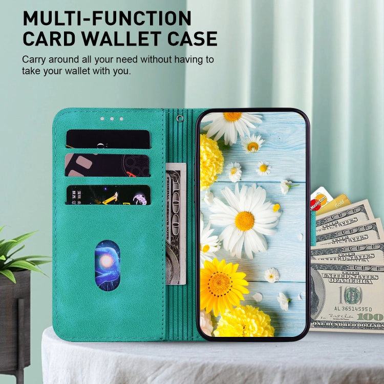 For Tecno Spark 20 Pro+ 4G Lily Embossed Leather Phone Case(Green) by buy2fix