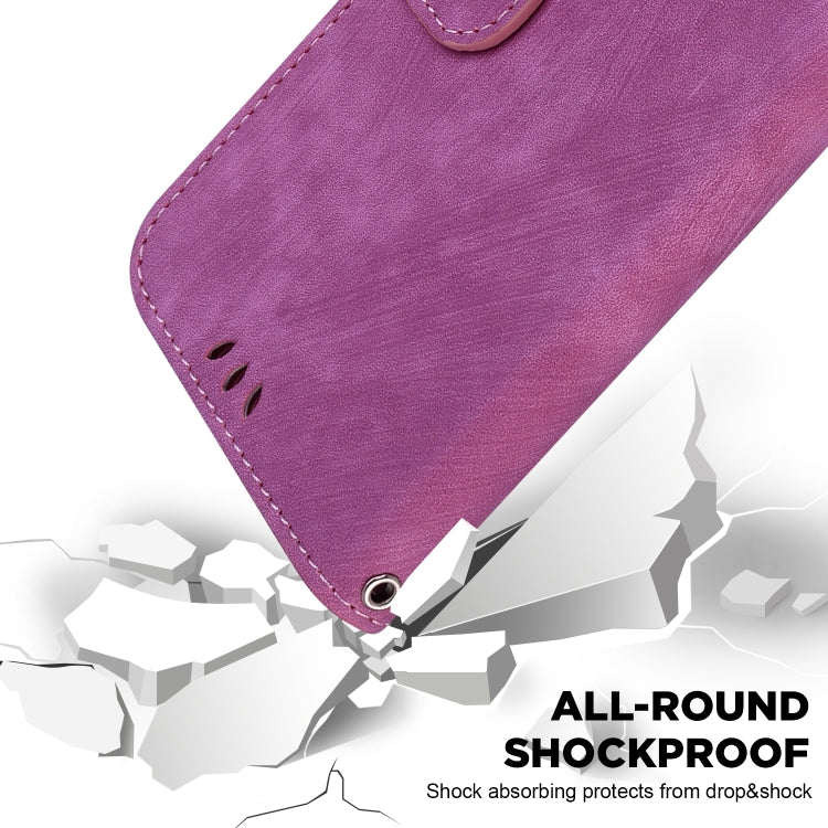 For iPhone 16 Little Tiger Embossed Leather Phone Case(Rose Red) by buy2fix