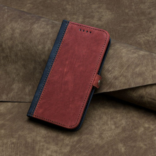For Motorola Edge 5G 2024 Side Buckle Double Fold Hand Strap Leather Phone Case(Red) by buy2fix