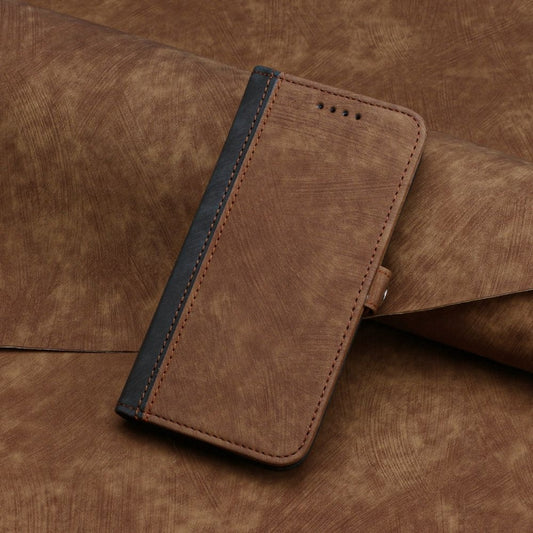 For Motorola Moto G Power 5G 2024 Side Buckle Double Fold Hand Strap Leather Phone Case(Brown) by buy2fix