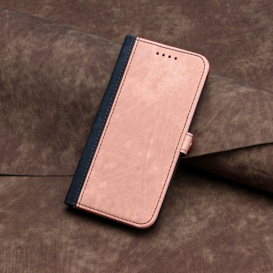 For Motorola Moto G Stylus 5G 2024 Side Buckle Double Fold Hand Strap Leather Phone Case(Pink) by buy2fix