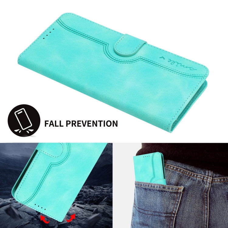 For Motorola Moto G Stylus 5G 2024 Heart Pattern Skin Feel Leather Phone Case(Light Blue) by buy2fix