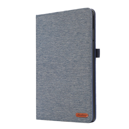 For Lenovo Tab M11 / Xiaoxin Pad 11 2024 Horizontal Flip TPU + Fabric PU Leather Tablet Case(Dark Blue) by buy2fix