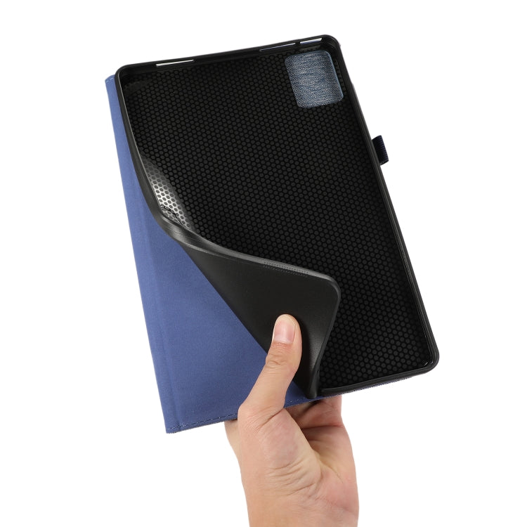 For Lenovo Tab M11 / Xiaoxin Pad 11 2024 Horizontal Flip TPU + Fabric PU Leather Tablet Case(Grey) by buy2fix