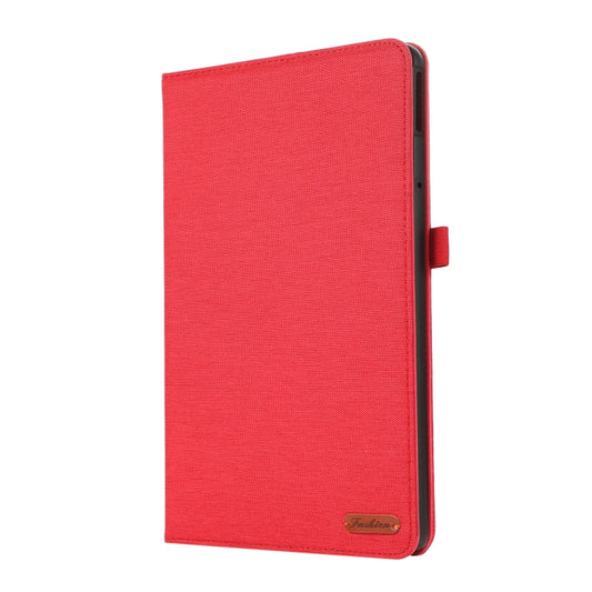 For Lenovo Tab M11 / Xiaoxin Pad 11 2024 Horizontal Flip TPU + Fabric PU Leather Tablet Case(Red) by buy2fix