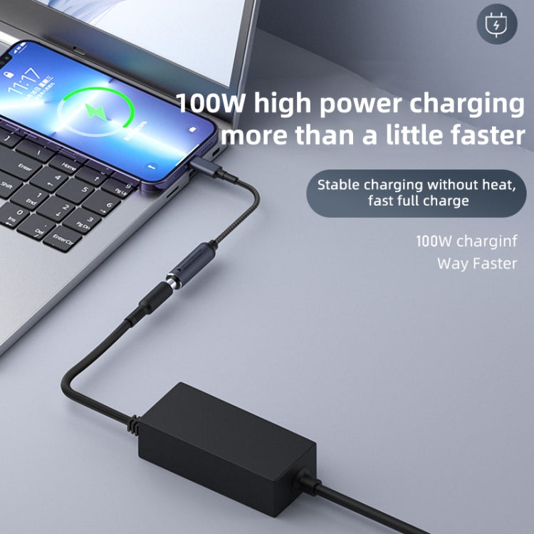 DC 6.5 x 1.4mm to USB-C / Type-C Male 100W Computer Charging Adapter Connector by buy2fix