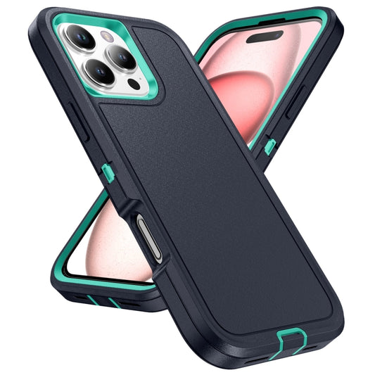For iPhone 16 Pro Max Life Waterproof Rugged Phone Case(Dark Blue + Light Blue) by buy2fix
