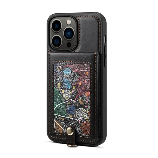 For iPhone 15 ESEBLE Star Series Lanyard Holder Card Slot Phone Case(Black) - iPhone 15 Cases by ESEBLE | Online Shopping UK | buy2fix