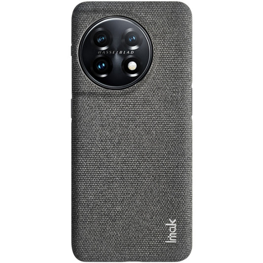 For OnePlus 11 5G imak Ruiyi Series Cloth Texture PU + PC Phone Case(Dark Grey) by imak