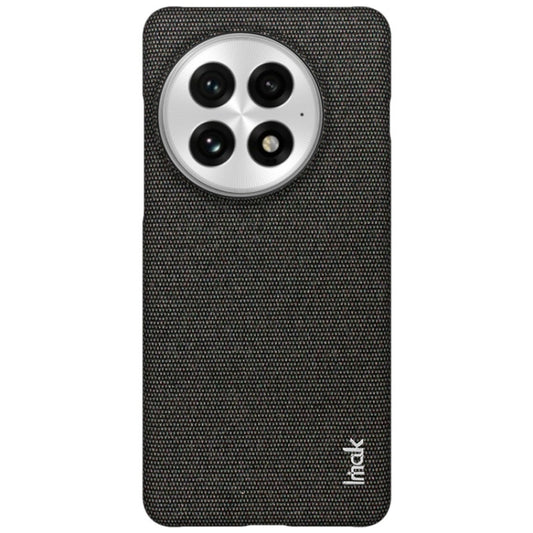 For OnePlus 13 imak Ruiyi Series Cloth Texture PU + PC Phone Case(Black) by imak