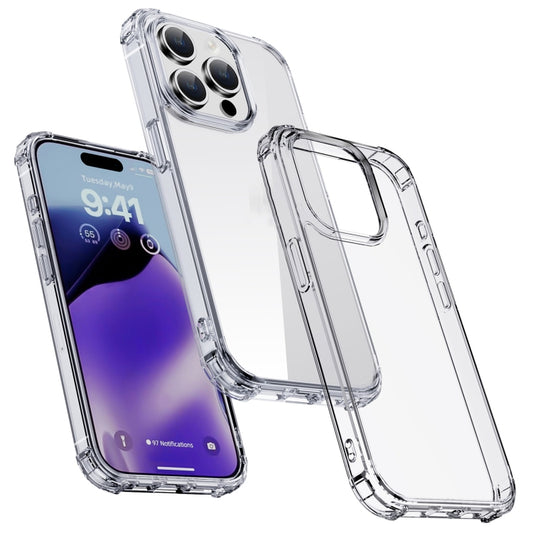 For iPhone 15 iPAKY Crystal Clear Series Shockproof PC + TPU Protective Phone Case(Transparent) - iPhone 15 Cases by iPAKY | Online Shopping UK | buy2fix