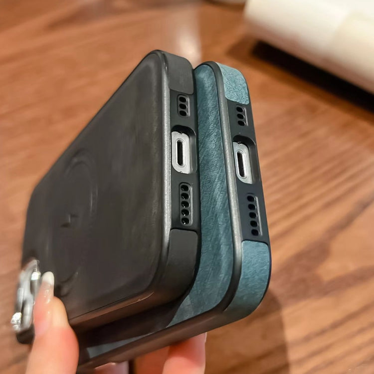 For iPhone 15 Plus Side PU Hybrid TPU Magsafe Phone Case(Pink) by buy2fix