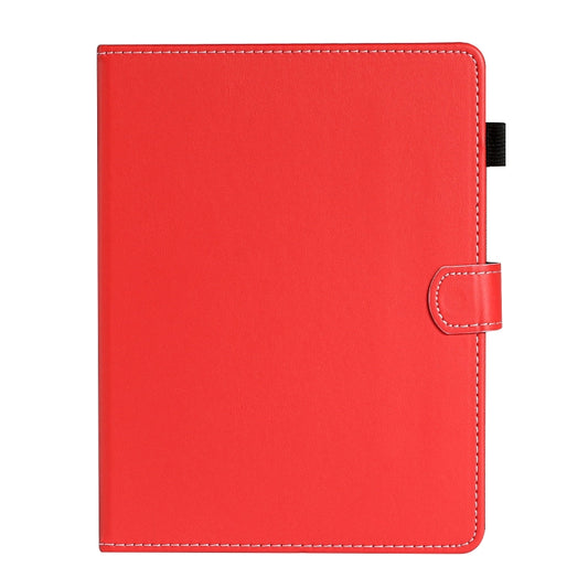 For 8 inch Universal Solid Color Horizontal Flip Leather Case with Card Slots & Holder & Pen Slot(Red) - 8 inch by buy2fix | Online Shopping UK | buy2fix
