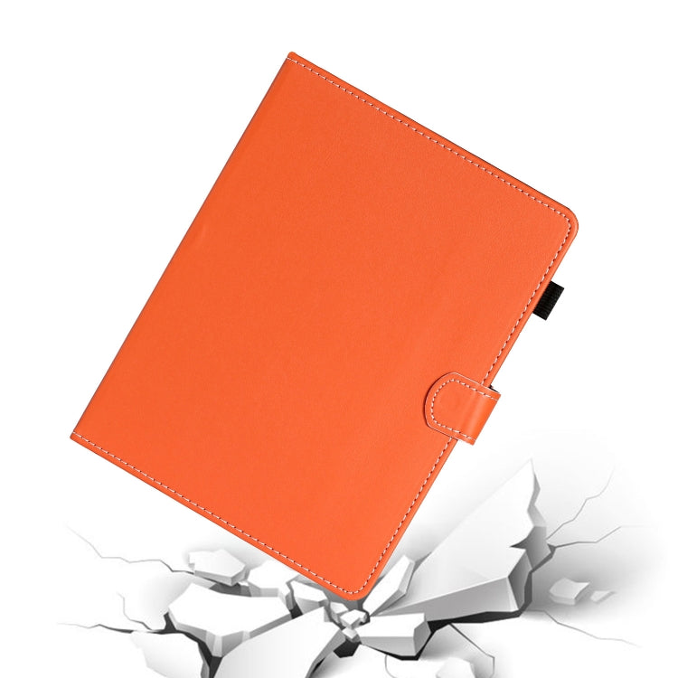 For 10 inch Universal Solid Color Horizontal Flip Leather Case with Card Slots & Holder & Pen Slot(Orange) - 10 - 11 inch by buy2fix | Online Shopping UK | buy2fix
