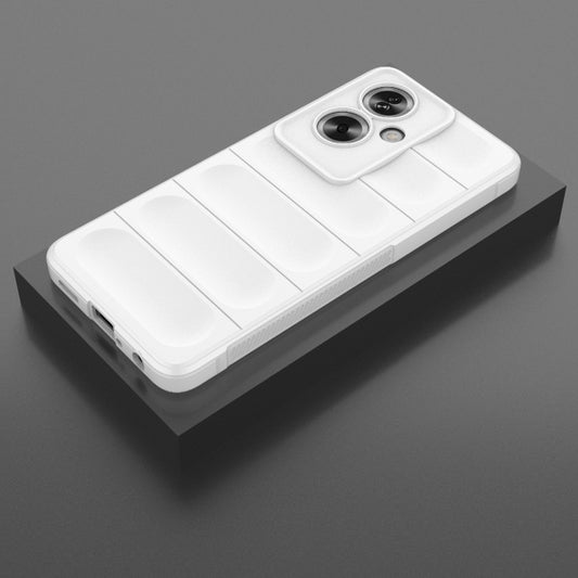 For OPPO A79 5G Global Magic Shield TPU + Flannel Phone Case(White) by buy2fix