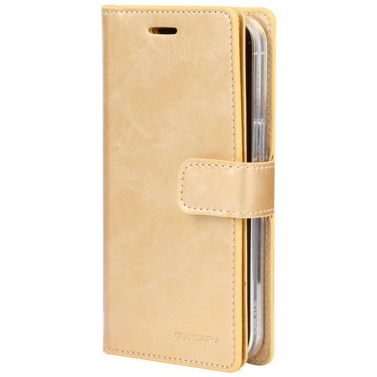 For iPhone 15 Pro Max GOOSPERY MANSOOR DIARY 9 Card Slots Leather Phone Case(Gold) by GOOSPERY