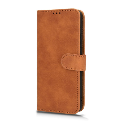 For Xiaomi Redmi K70 / K70 Pro Skin Feel Magnetic Flip Leather Phone Case(Brown) by buy2fix
