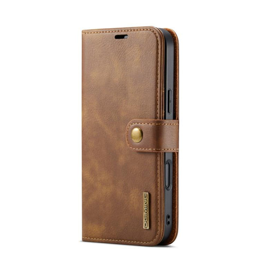 For iPhone 17 Pro DG.MING Crazy Horse Texture Detachable Magnetic Leather Phone Case(Brown) - iPhone 17 Pro Cases by DG.MING | Online Shopping UK | buy2fix