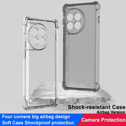 For OnePlus Ace 2 Pro 5G imak Shockproof Airbag TPU Phone Case(Transparent Black) by imak
