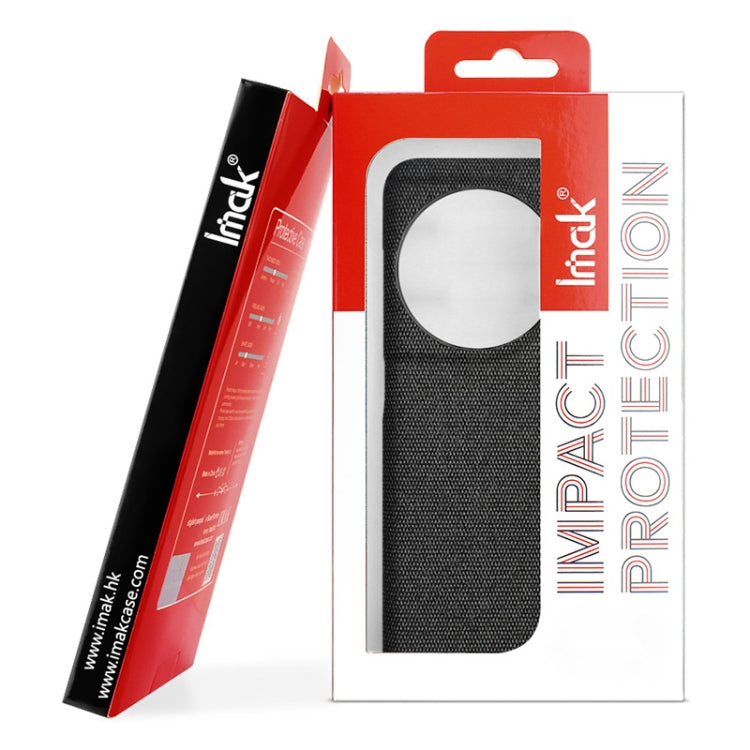 For Asus Zenfone 9 / Zenfone10 5G imak Ruiyi Series Cloth Texture PU + PC Phone Case(Light Grey) by imak