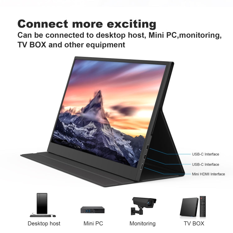 GXMO G156F 15.6 inch FHD 1920x1080P IPS Screen Portable Muti-platform Monitor(Black) by GXMO