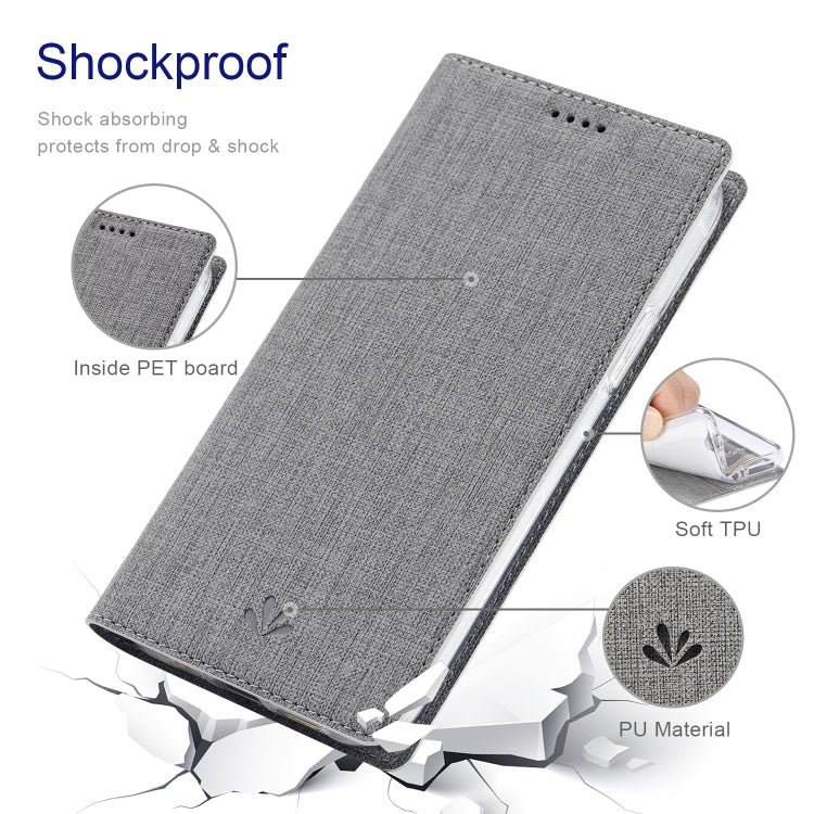 For iPhone 15 Plus ViLi DMX Series Shockproof TPU + PU Leather Magnetic Attraction Horizontal Flip Case(Grey) - iPhone 15 Plus Cases by ViLi | Online Shopping UK | buy2fix