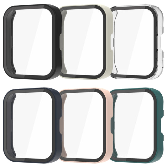 For Amazfit Bip 5 PC + Tempered Film Integrated Watch Protective Case(Transparent) by buy2fix