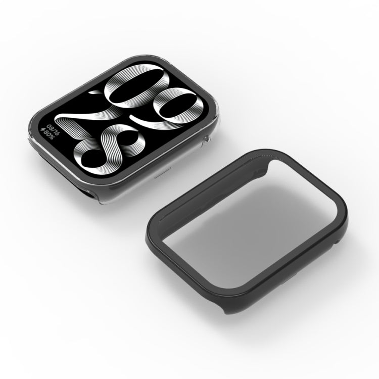 For Xiaomi Mi Band 8 Pro PC + Tempered Film Integrated Watch Protective Case(Black) by buy2fix