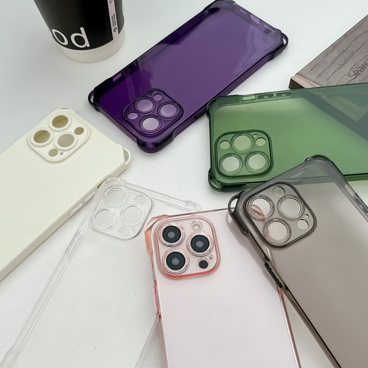For iPhone 16 Plus Four-corner Shockproof TPU Phone Case(White) by buy2fix