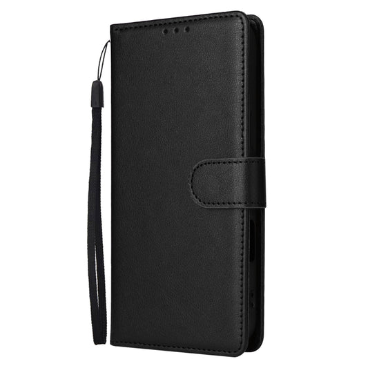 For iPhone 16 Plus 3-Card Slots Multifunctional Leather Phone Case(Black) by buy2fix