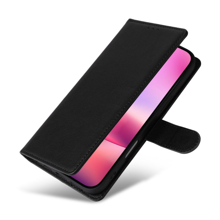 For iPhone 16 Plus 3-Card Slots Multifunctional Leather Phone Case(Black) by buy2fix