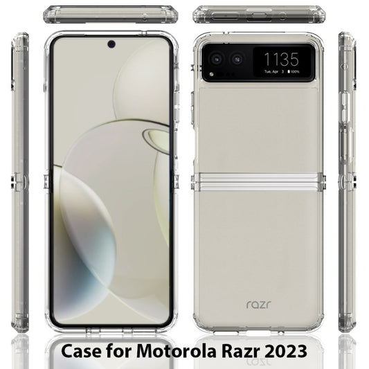 For Motorola Razr 40 Scratchproof Acrylic TPU Phone Case(Transparent) by buy2fix