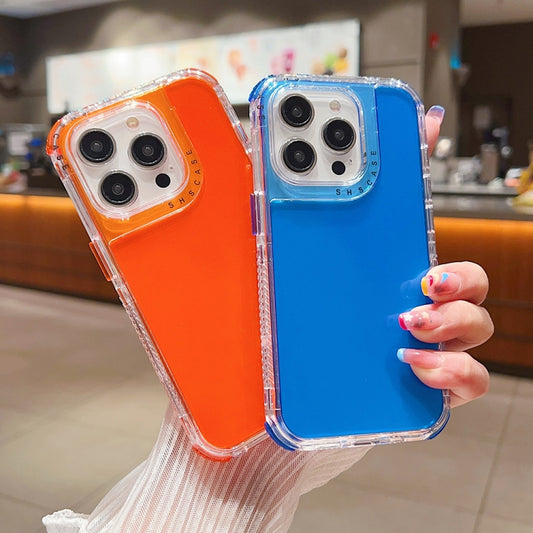For iPhone 16 Pro Max Dreamland 3 in 1 Clear Color Transparent Frame PC + TPU Phone Case(Blue) by buy2fix