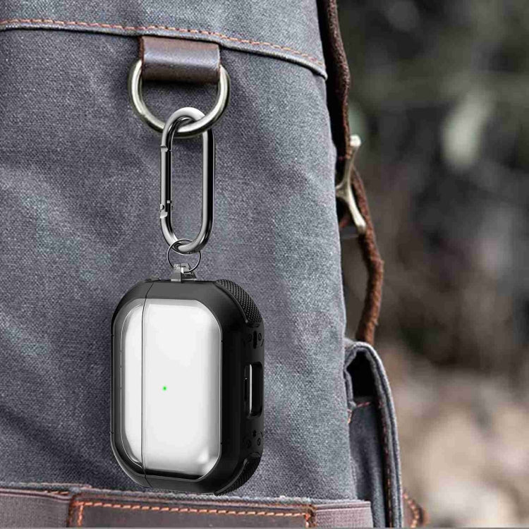 For AirPods 3 Thunder Transparent Armor Wireless Earphones Protective Case(Green) by buy2fix