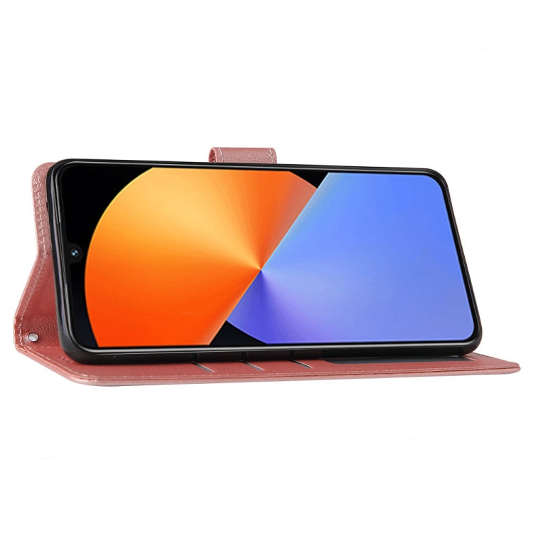 For Infinix Note 30i 3-Card Slots Multifunctional Leather Phone Case(Rose Gold) by buy2fix