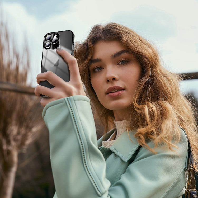 For iPhone 16 Pro Max Frosted Metal Phone Case(Black) by buy2fix