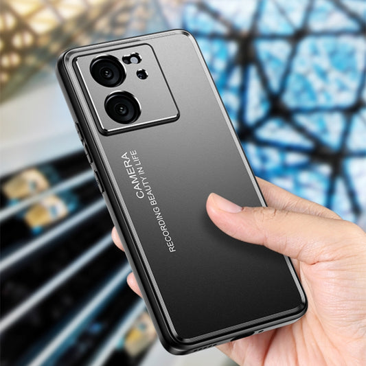 For Xiaomi Redmi K70 Frosted Metal Phone Case(Black) by buy2fix