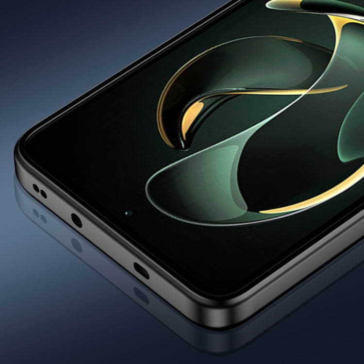 For Xiaomi Redmi K70 Frosted Metal Phone Case(Blue) by buy2fix