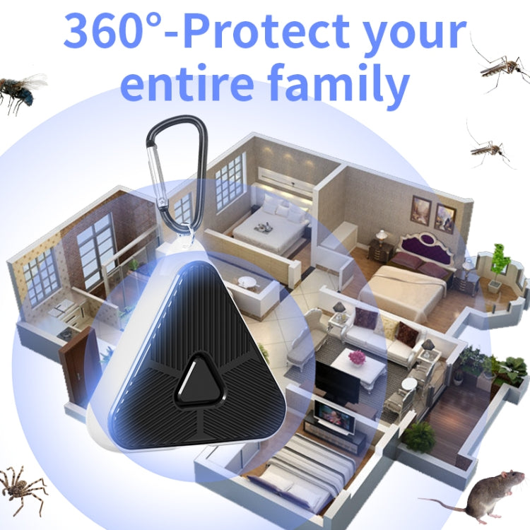 709 Outdoor Camping Ultrasonic Portable Mosquito Repeller(Black) by buy2fix