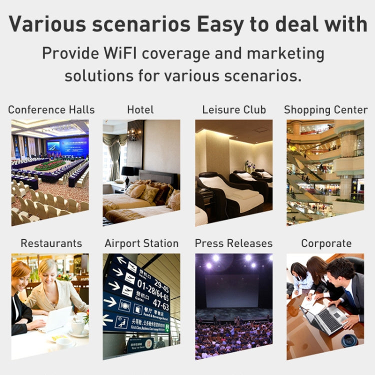 COMFAST CF-E393AX 3000Mbps WIFI6 Dual Frequency Ceiling Mounted Indoor Wireless AP(White) by COMFAST